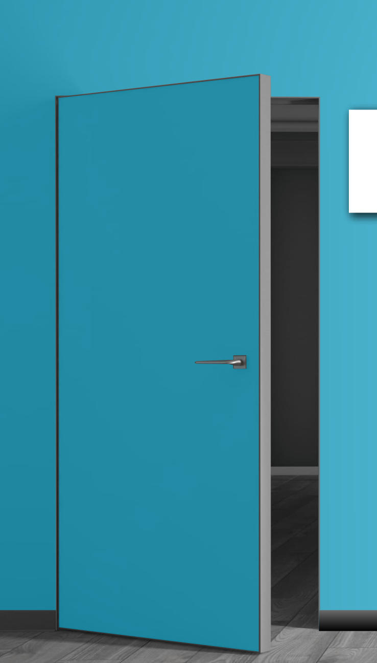 Межкомнатная дверь Скрытая Alum 410 Invisible под покраску