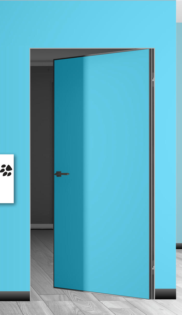 Межкомнатная дверь Скрытая Alum 410 Reverse под покраску