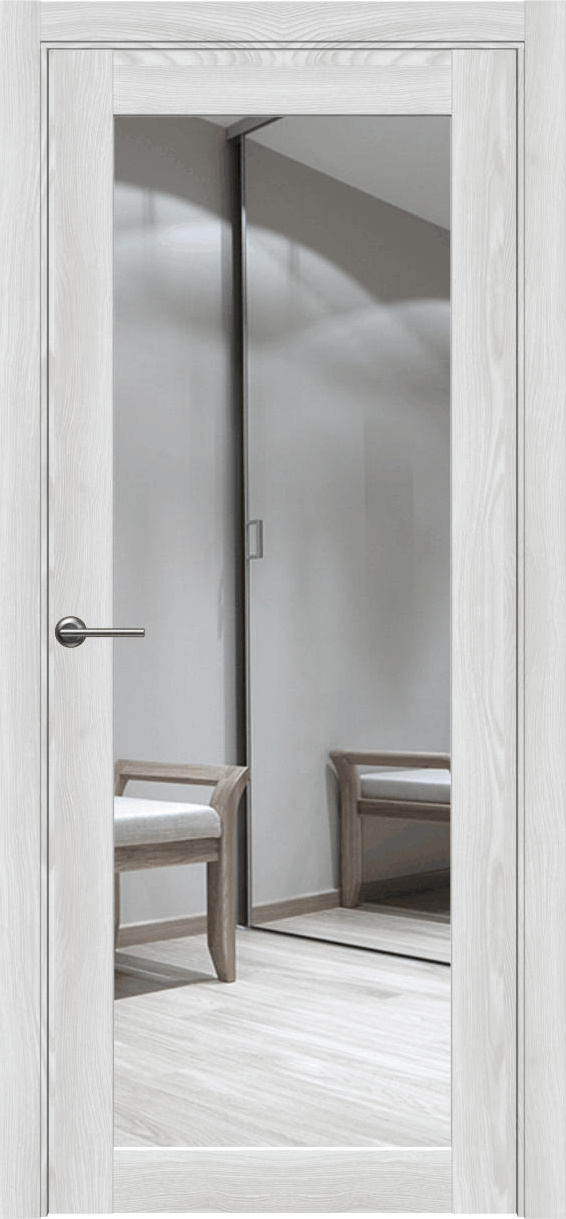 Межкомнатная дверь Айрис-1 ПГО глухая/зеркало