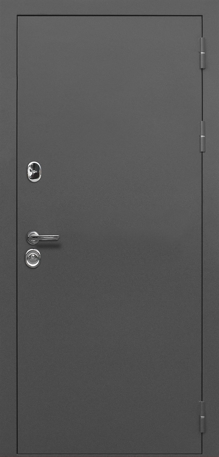 Входная дверь 11 см Термо Серебро Велюр