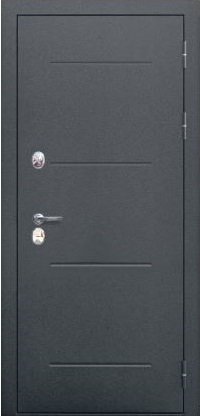 Входная дверь 11 см Изотерма Серебро Царга Ривьера