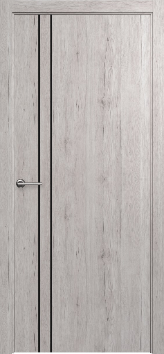 Межкомнатная дверь Нора-4 хром/черный