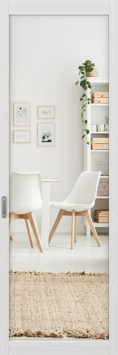 Межкомнатная раздвижная перегородка 101.2 Зеркало