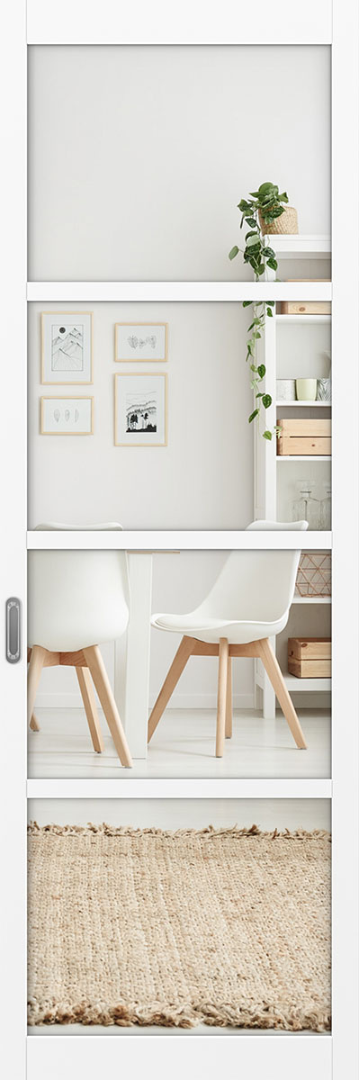 Межкомнатная раздвижная перегородка 104.2222 Зеркало