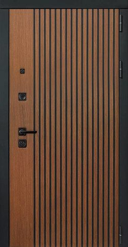 Входная дверь Luxor 2МДФ Рейка Зеркало