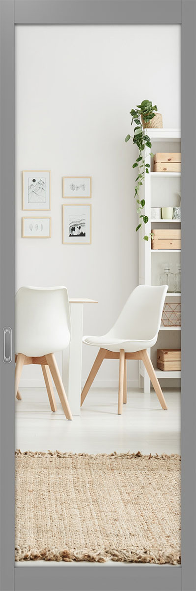 Межкомнатная раздвижная перегородка 101.2 Зеркало