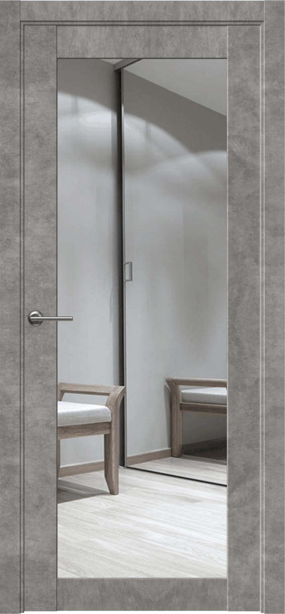 Межкомнатная дверь Айрис-1 ПГО глухая/зеркало