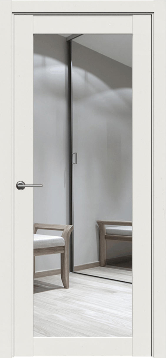 Межкомнатная дверь Айрис-1 ПГО глухая/зеркало