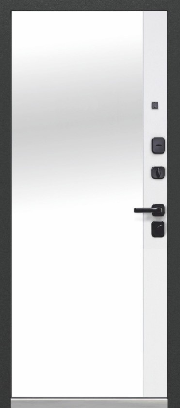 Входная дверь Luxor 2МДФ Дуб Вертикаль Зеркало