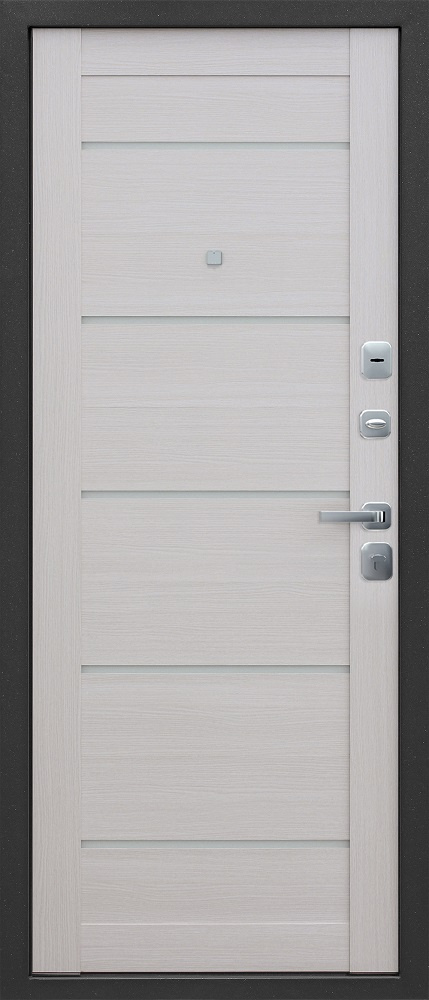 Входная дверь 9 см Серебро Царга листв.беж