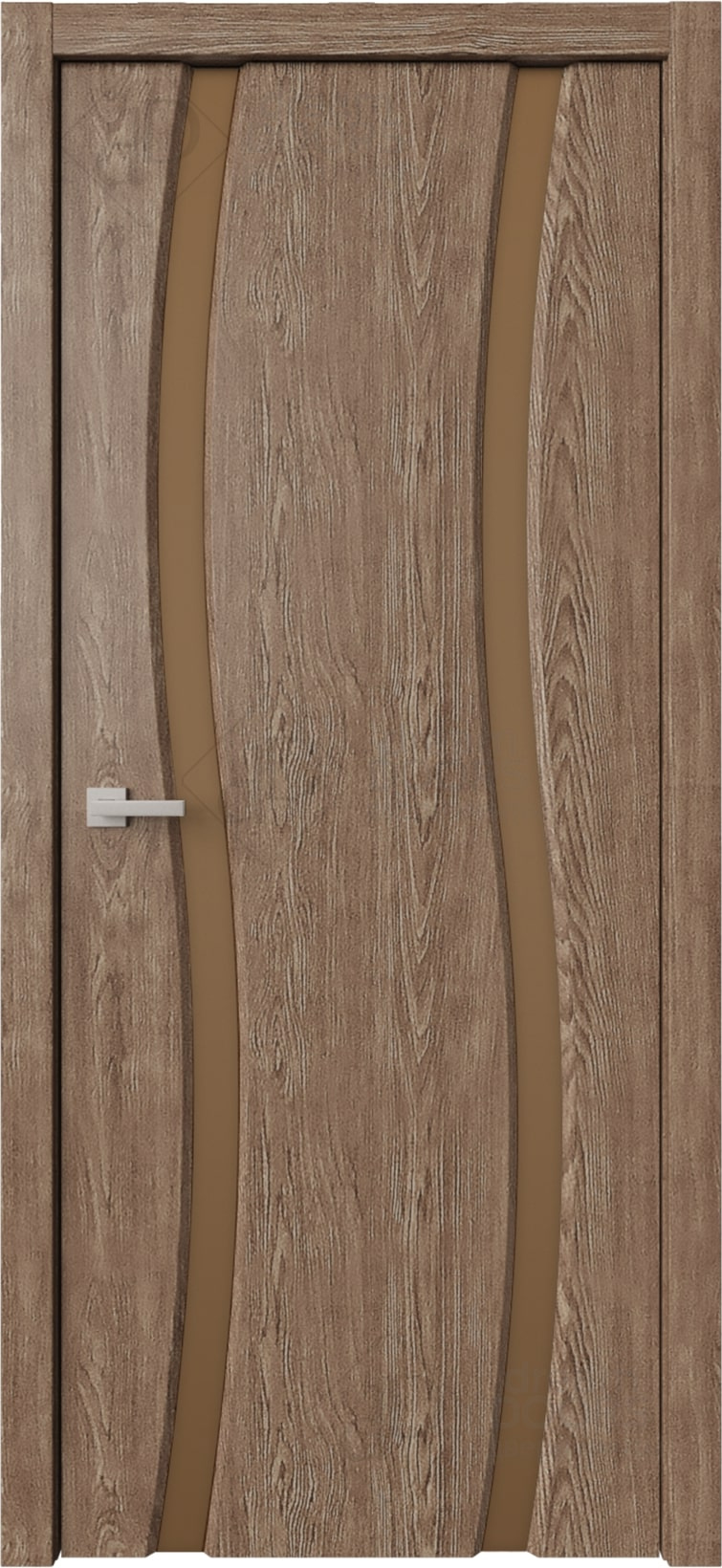 Межкомнатная дверь Сириус 2 Волна узкое ДО