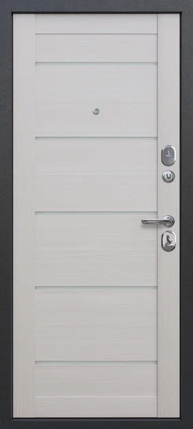 Входная дверь 9 см Серебро NEW Царга листв.беж.