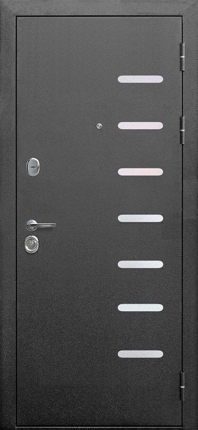 Входная дверь 9 см Серебро Зеркало