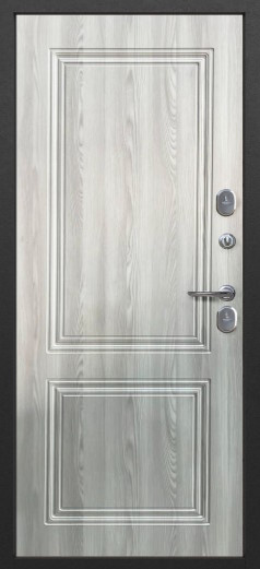 Входная дверь 11 см Изотерма Серебро Царга Ривьера