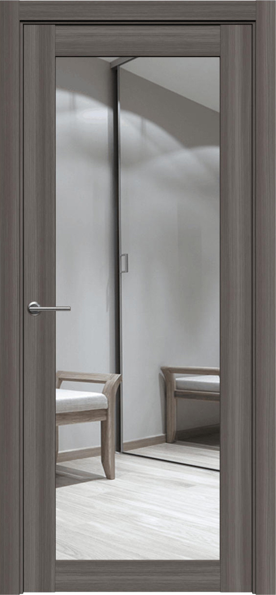 Межкомнатная дверь Айрис-1 ПГО глухая/зеркало