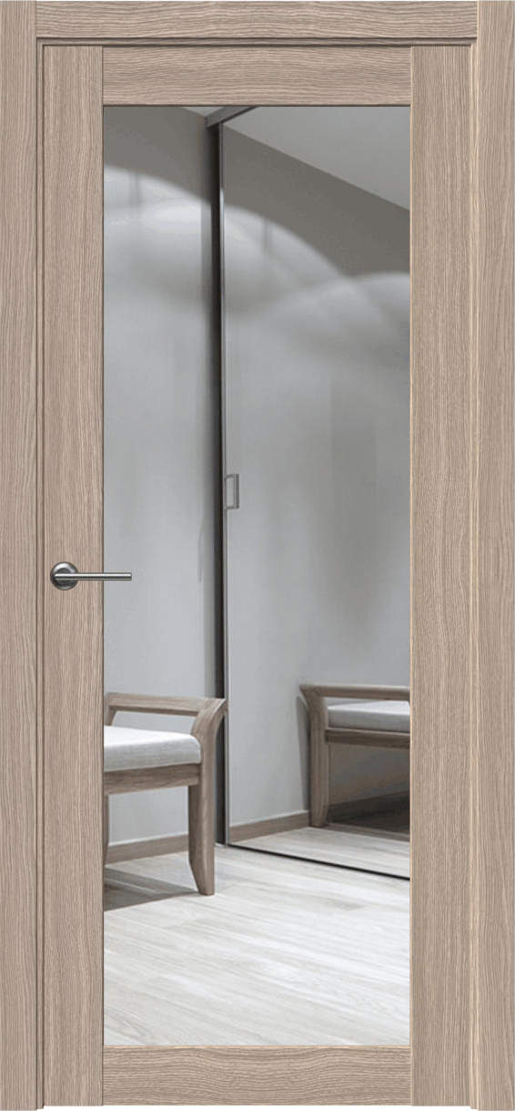 Межкомнатная дверь Айрис-1 ПГО глухая/зеркало