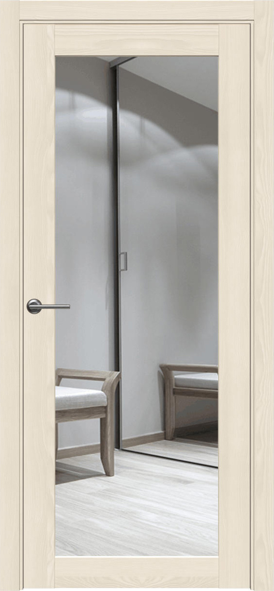 Межкомнатная дверь Айрис-1 ПГО глухая/зеркало