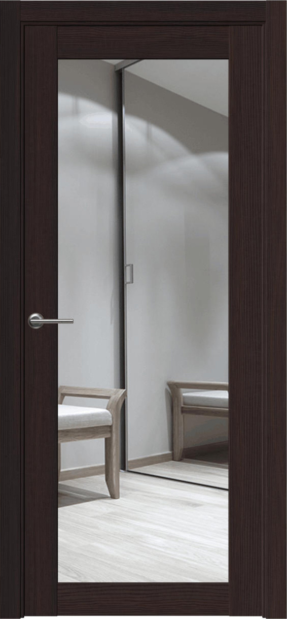 Межкомнатная дверь Айрис-1 ПГО глухая/зеркало