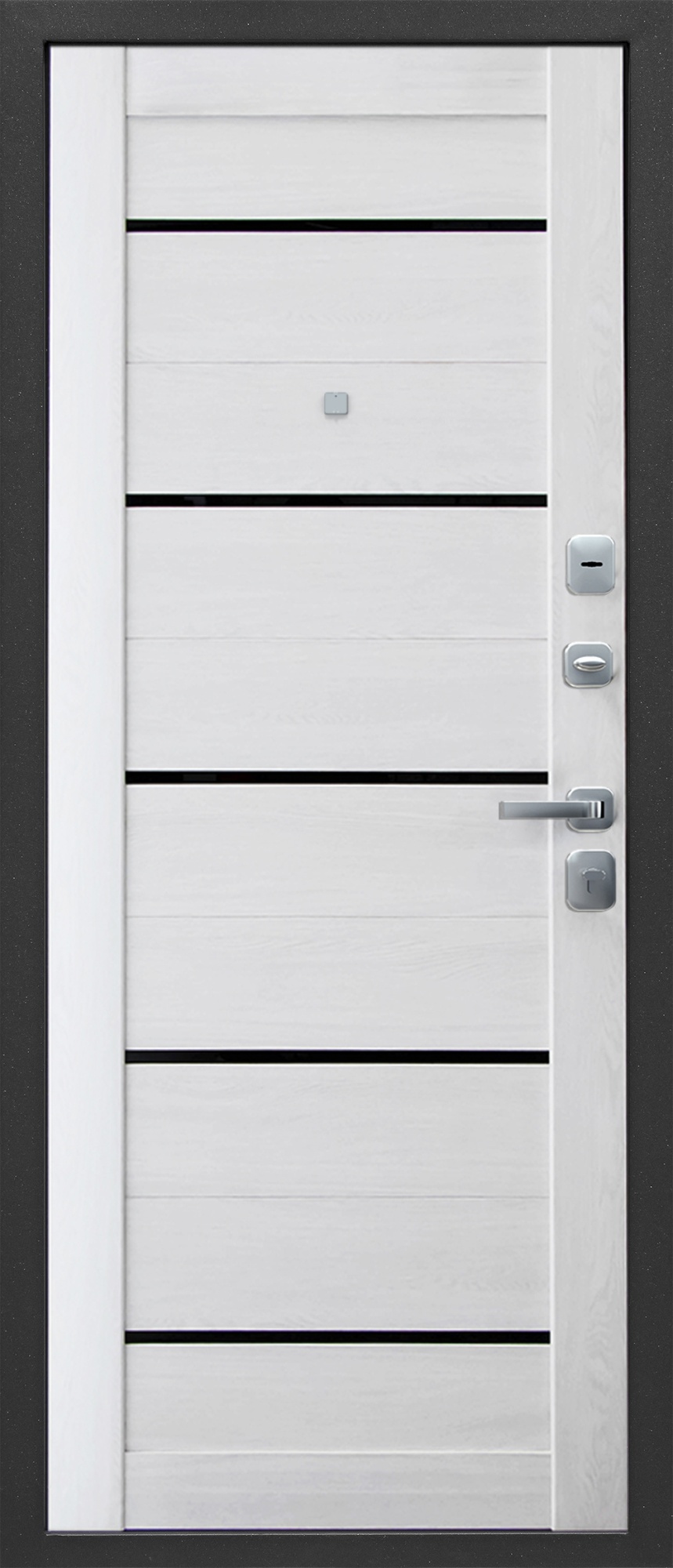 Входная дверь 9 см Серебро Царга Астана