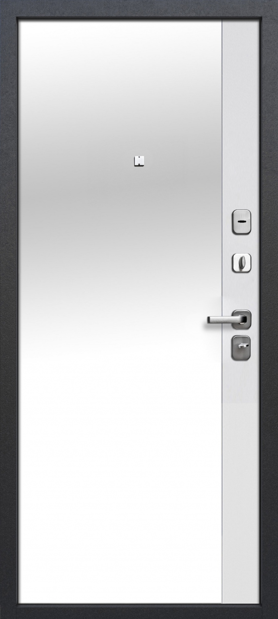 Входная дверь Толстяк Букле антрацит Зеркало